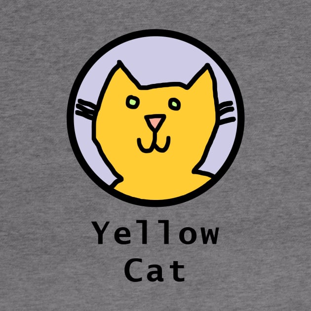The Yellow Cat Portrait by ellenhenryart
